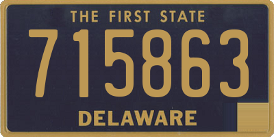 DE license plate 715863