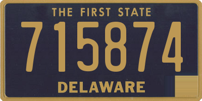 DE license plate 715874