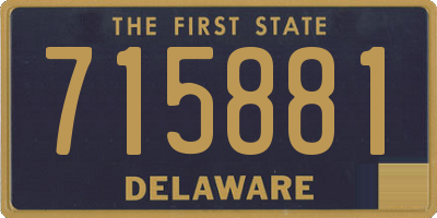 DE license plate 715881