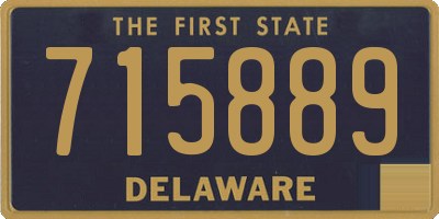 DE license plate 715889