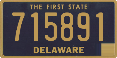 DE license plate 715891