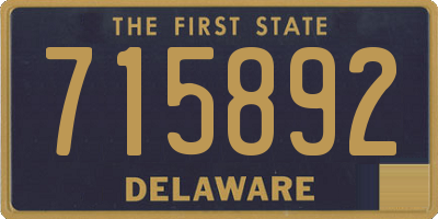 DE license plate 715892