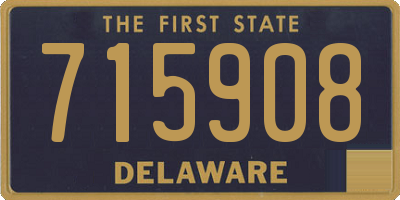 DE license plate 715908