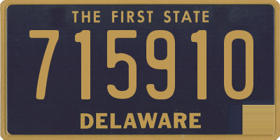 DE license plate 715910