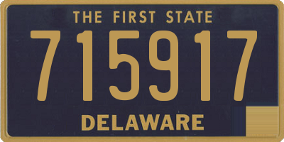 DE license plate 715917