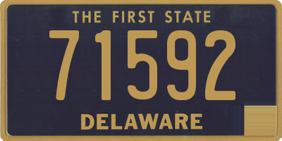 DE license plate 71592
