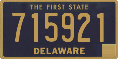 DE license plate 715921