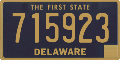 DE license plate 715923