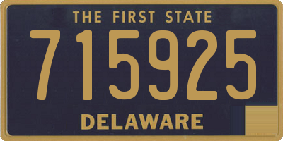 DE license plate 715925