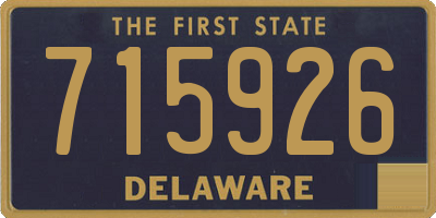 DE license plate 715926