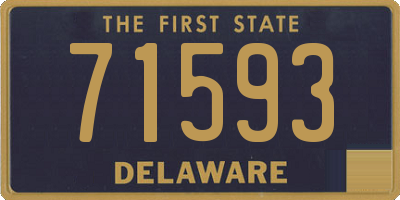 DE license plate 71593