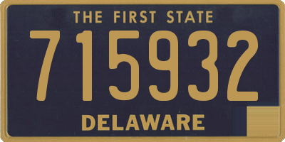 DE license plate 715932