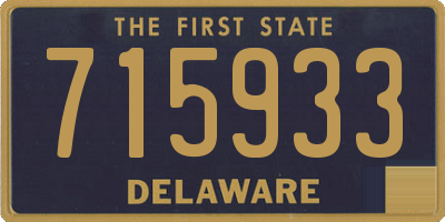 DE license plate 715933