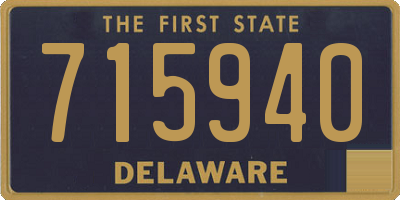 DE license plate 715940