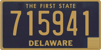 DE license plate 715941