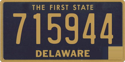 DE license plate 715944
