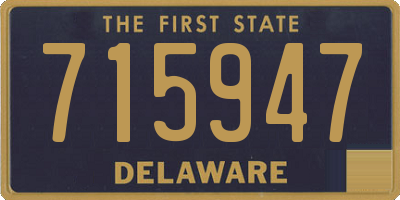 DE license plate 715947