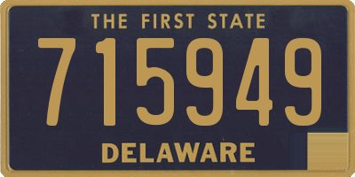 DE license plate 715949
