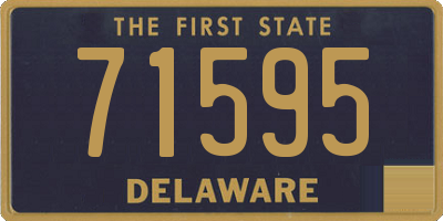 DE license plate 71595