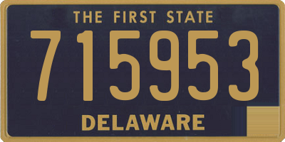 DE license plate 715953