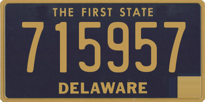 DE license plate 715957
