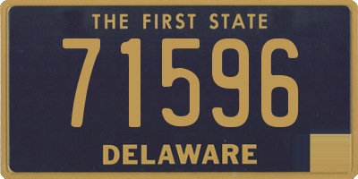 DE license plate 71596