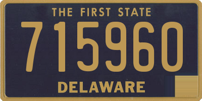 DE license plate 715960