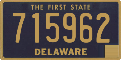 DE license plate 715962