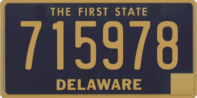 DE license plate 715978