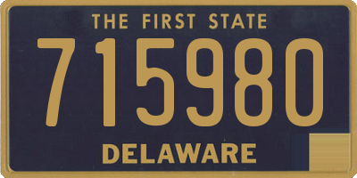 DE license plate 715980