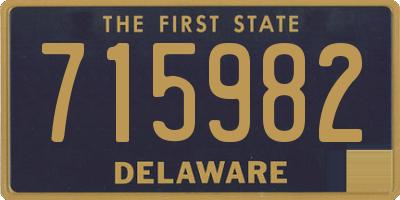 DE license plate 715982