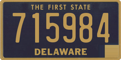 DE license plate 715984