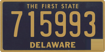 DE license plate 715993