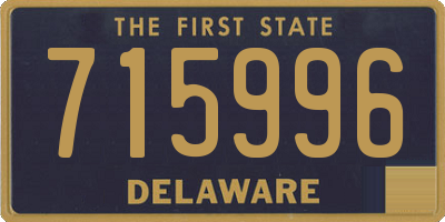 DE license plate 715996