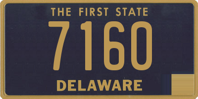 DE license plate 7160