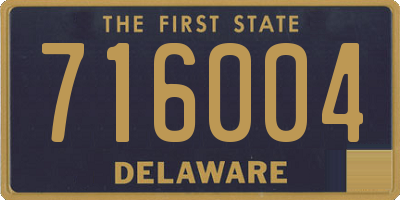 DE license plate 716004