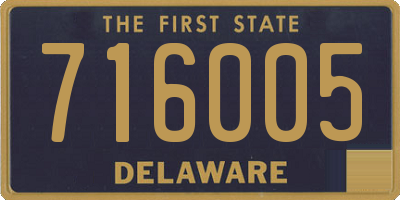 DE license plate 716005