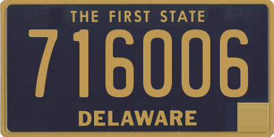 DE license plate 716006