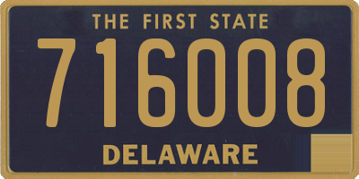 DE license plate 716008