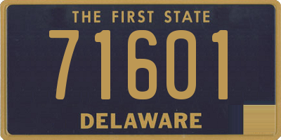 DE license plate 71601