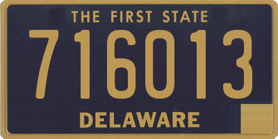 DE license plate 716013