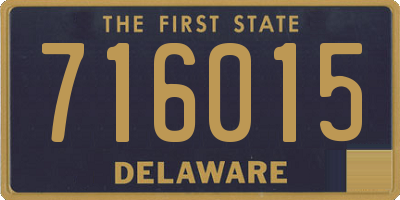 DE license plate 716015