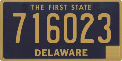 DE license plate 716023