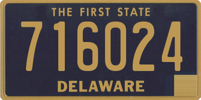 DE license plate 716024