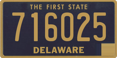 DE license plate 716025