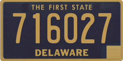 DE license plate 716027