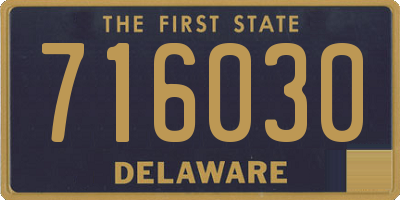 DE license plate 716030