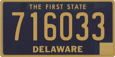 DE license plate 716033