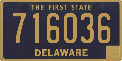 DE license plate 716036
