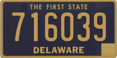 DE license plate 716039